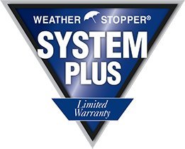 GAF system plus weather stopper limited warranty badge