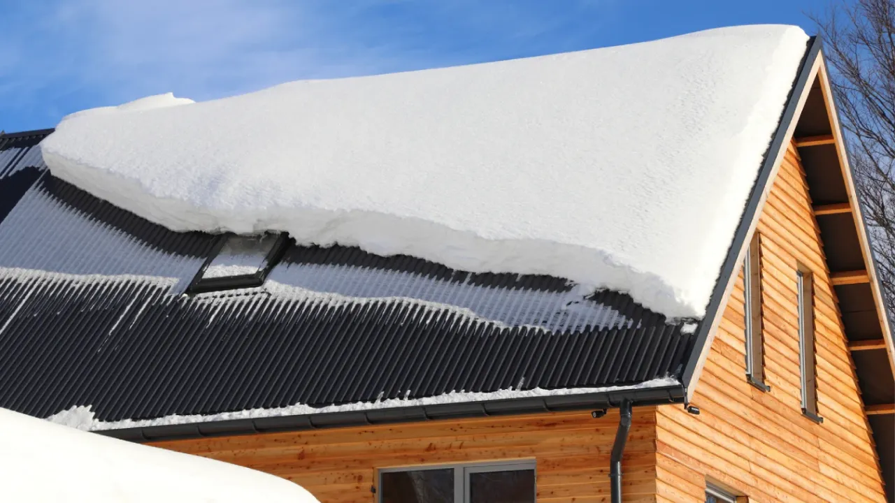 heavy snow on a colorado roof